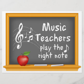 Customise-Music Teachers Play the Right Note Flyer