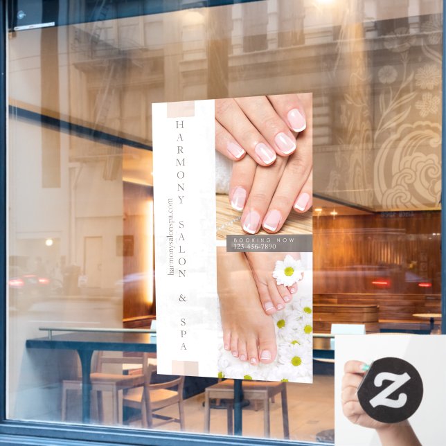 Customise Nail Salon Pedicure Nails Large  (Cafe Window)