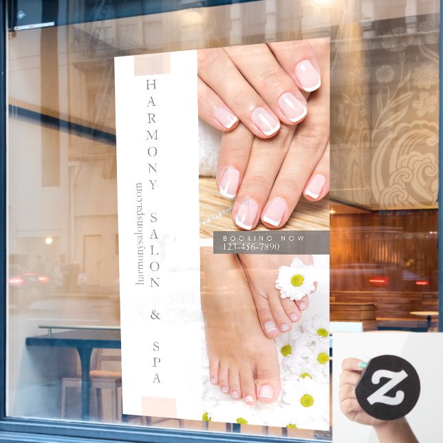 Customise Nail Salon Pedicure Nails Large  (Cafe Window)