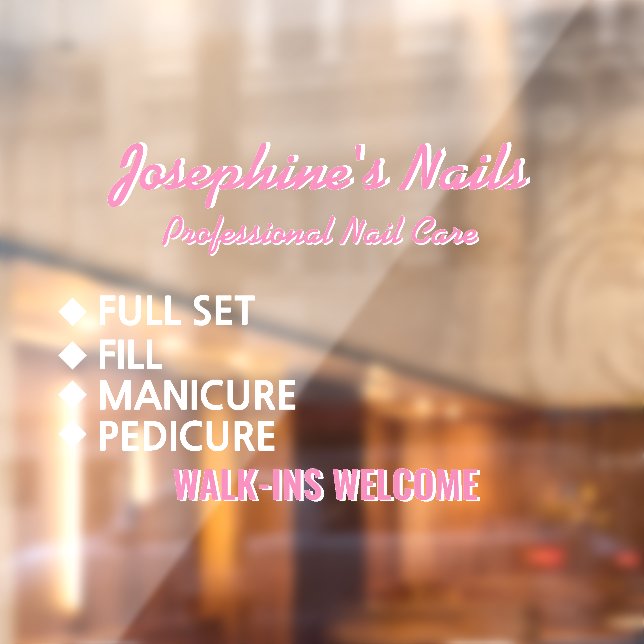 Customise Nail Salon Services Walk Ins Welcome  (Sheet 2)
