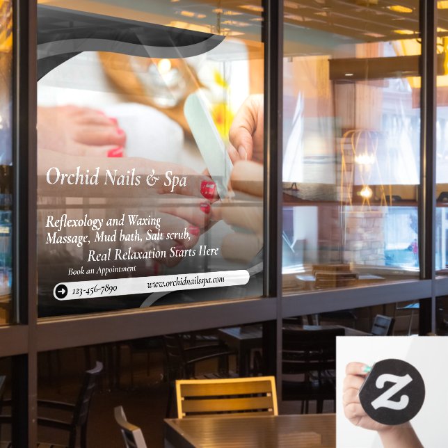 Customise Nail Salon Spa Pedicure Tranquil  (Restaurant Window)