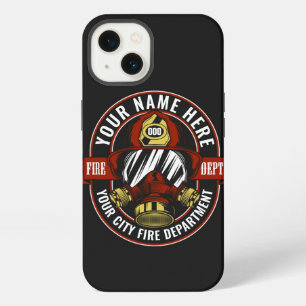 Customise NAME Firefighter Helmet Mask Fire Rescue iPhone 13 Case