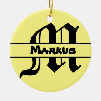 Customise Name Letter ornament