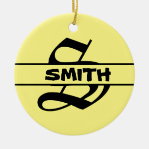 Customise Name Letter ornament 