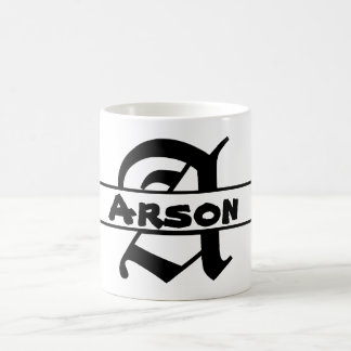 Customise Name Letter ornament Coffee Mug