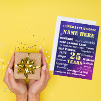 Customise Name/Milestone 12 Step Recovery Card