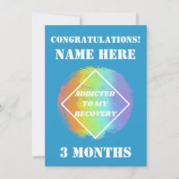 Customise Name/Milestone Addicted To My Recovery