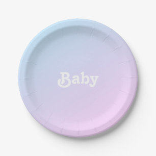 Customise Name photo Baby Shower, birthday Paper Plate