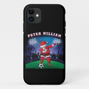 Customise Name Santa Christmas Soccer  Case-Mate iPhone Case