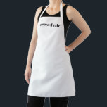 Customise Name text minimalist elegant black white Apron<br><div class="desc">Customise Name text minimalist elegant black white Apron 
Customise,  personalise with name,  quote,  phrase,  or text.

Great for cooks,  chefs,  pottery,  ceramics,  crafts,  work,  kitchen,  baking,  bbq,  grill,  and also businesses and stores,  etc</div>
