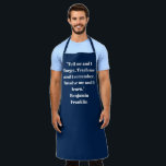 Customise Name text minimalist elegant blue white Apron<br><div class="desc">Customise Name text minimalist elegant blue white Apron 
Customise,  personalise with name,  quote,  phrase,  or text

Great for cooks,  chefs,  pottery,  ceramics,  crafts,  work,  kitchen,  baking,  bbq,  grill,  and also businesses and stores,  etc</div>