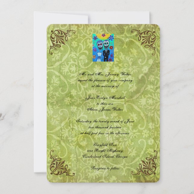 Customise Names DOD Wedding Invitation (Front)