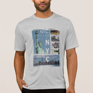 Customise New York City Manhattan Nyc Liberty T-Shirt