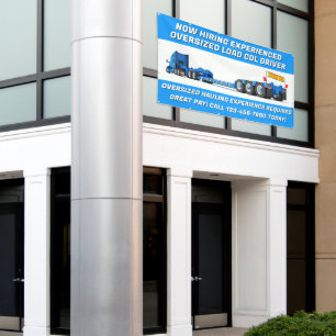 Customise Now Hiring Oversized Load CDL Driver Banner