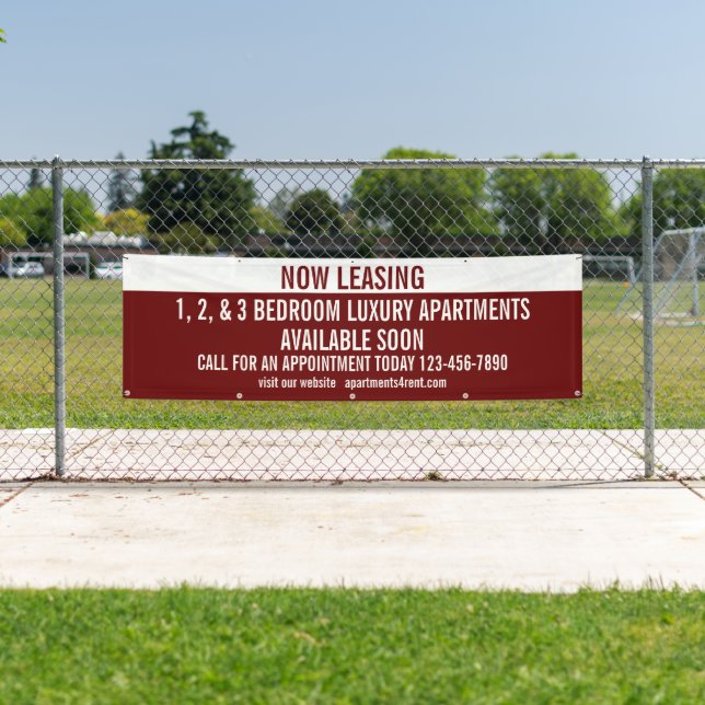 Customise Now Leasing Apartments For Rent  Banner (Insitu)