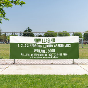 Customise Now Leasing Apartments For Rent Large Banner