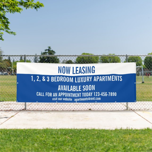 Customise Now Leasing Apartments For Rent Large Banner (Insitu)