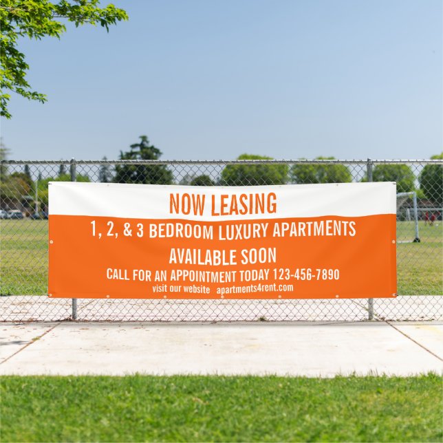 Customise Now Leasing Apartments For Rent Large  Banner (Insitu)