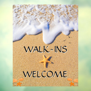 Customise Ocean Shore Starfish Walk Ins Welcome