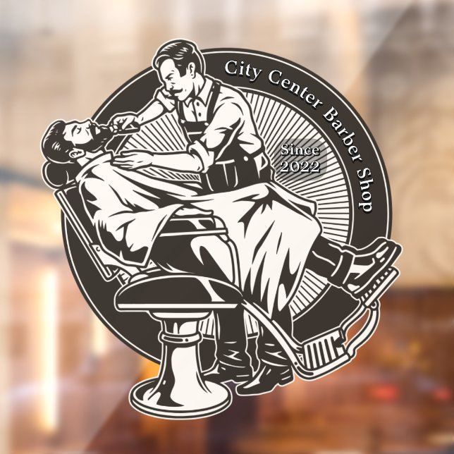 Customise Old Fashioned Barber Shop Large Promo (Sheet 2)