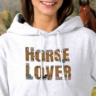 Customise on Back Horse Lover  Hoodie