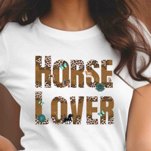 Customise on Back Horse Lover T-Shirt