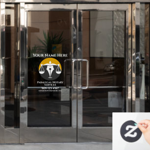Customise Paralegal Notary Services Business Door