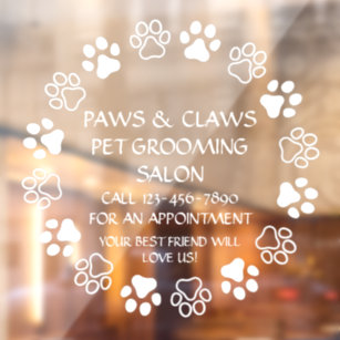 Customise Paws Claws Pet Grooming Front  