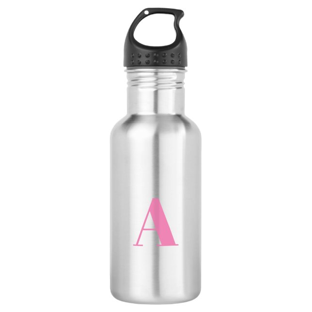 Customise, personalise Alphabet initial letter 532 Ml Water Bottle (Front)