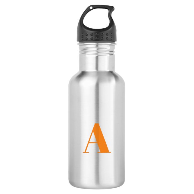 Customise, personalise Alphabet initial letter 532 Ml Water Bottle (Front)