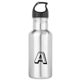 Customise, personalise Alphabet initial letter Sta 532 Ml Water Bottle