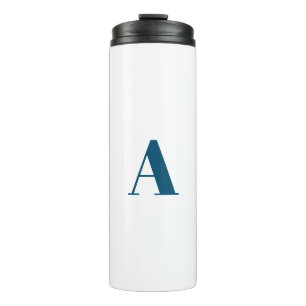 Customise personalise Alphabet initial letter Thermal Tumbler