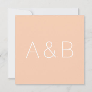 Customise, personalise alphabet initial monogram thank you card