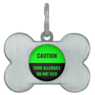 Customise, personalise black green dog Name, Info  Pet ID Tag