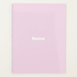 customise, personalise it with name light pink planner