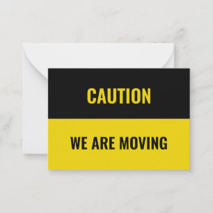 Customise, personalise Moving address info Card