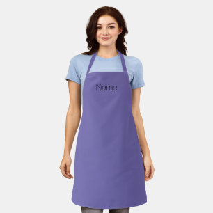 Customise personalise NAME monogram periwinkle Apron