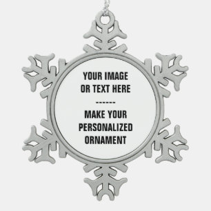 Customise Personalise Snowflake Christmas Ornament