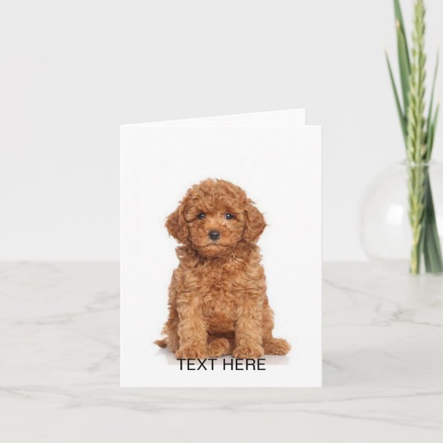Customise personalise with photo & name note card (Front)