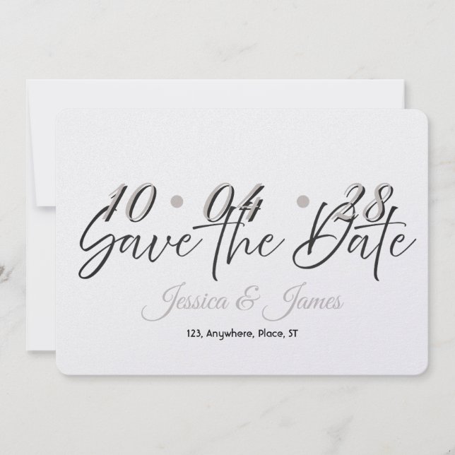 Customise  Personalised Save the Date (Front)