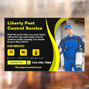 Customise Pest Rodent Control Business Text Photo