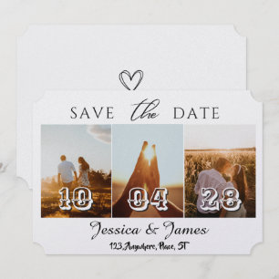 Customise Photo Personalised Save the Date