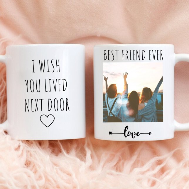Customise Photo Wish you lived next door Coffee Mug (Creator Uploaded)