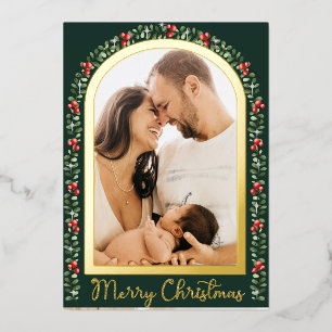 Customise Photo Wreath Merry Christmas