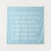 Customise phrase quote elegant light blue white