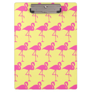 Customise Pink Flamingo Clipboard