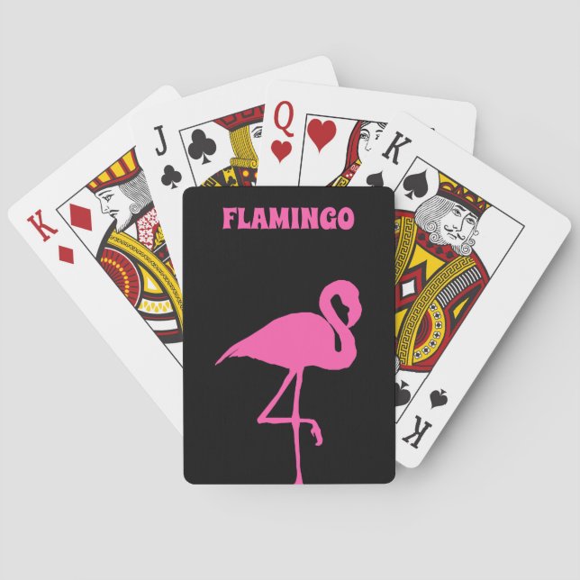 Customise Pink Flamingo Playing Cards (Back)