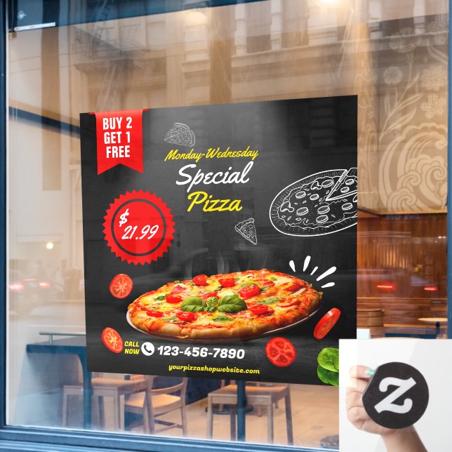Customise Pizza Shop Special Deal Nights Large (Cafe Window)