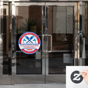 Customise Plumbing Contractor Business Front Door