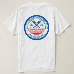 Customise Plumbing Contractor Business Men's  T-Shirt